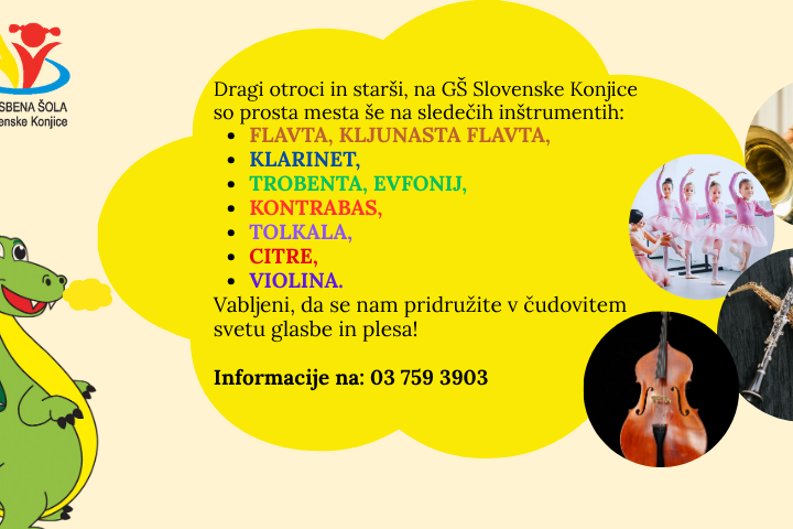 Prosta mesta na inštrumentih